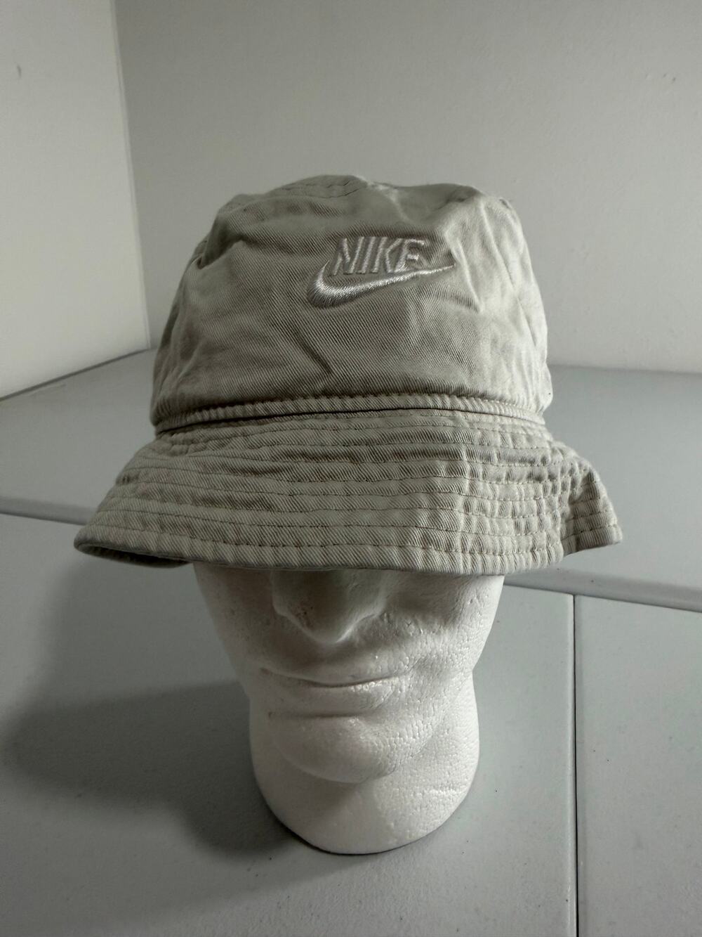 Nike Bucket Hat Khaki Tan Washed Size M/L